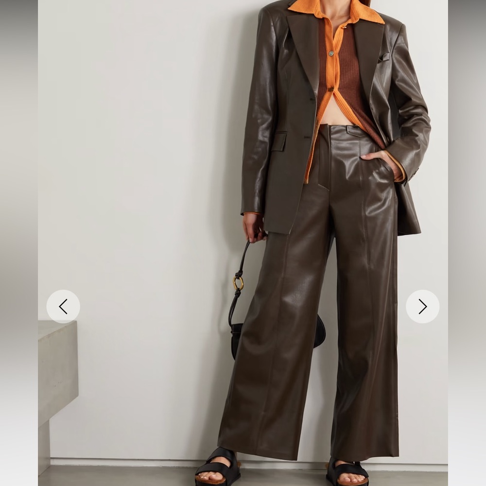 Nanushka Brown Wide Leg Pants